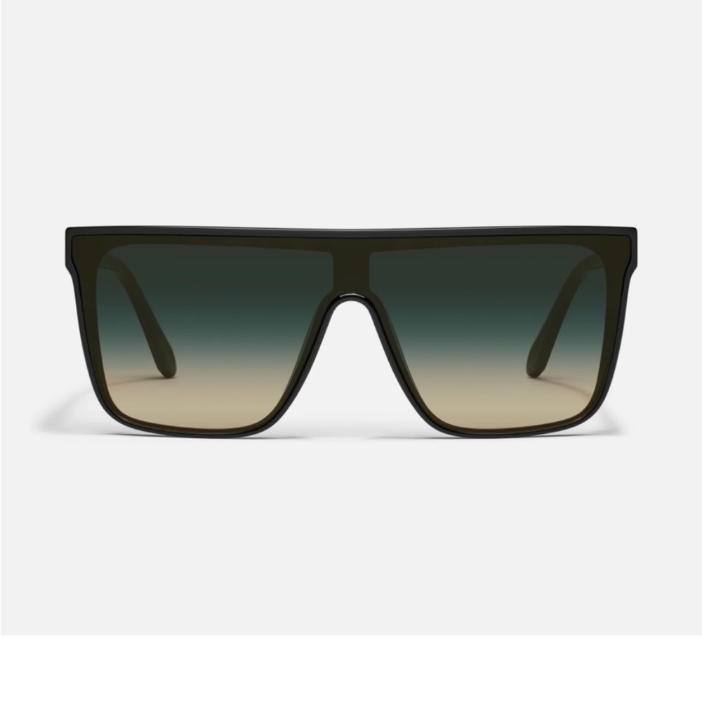 Quay Australia Sunglasses "Nightfall Medium Black/palm taupe lens"